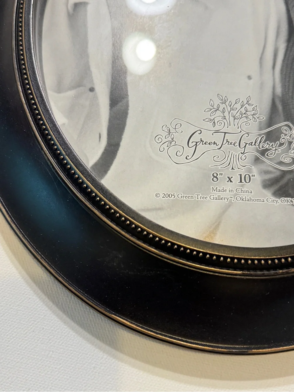 Set Of 2 Black Oval Wall Photo Frame Classic Home Accents About 12'X 10